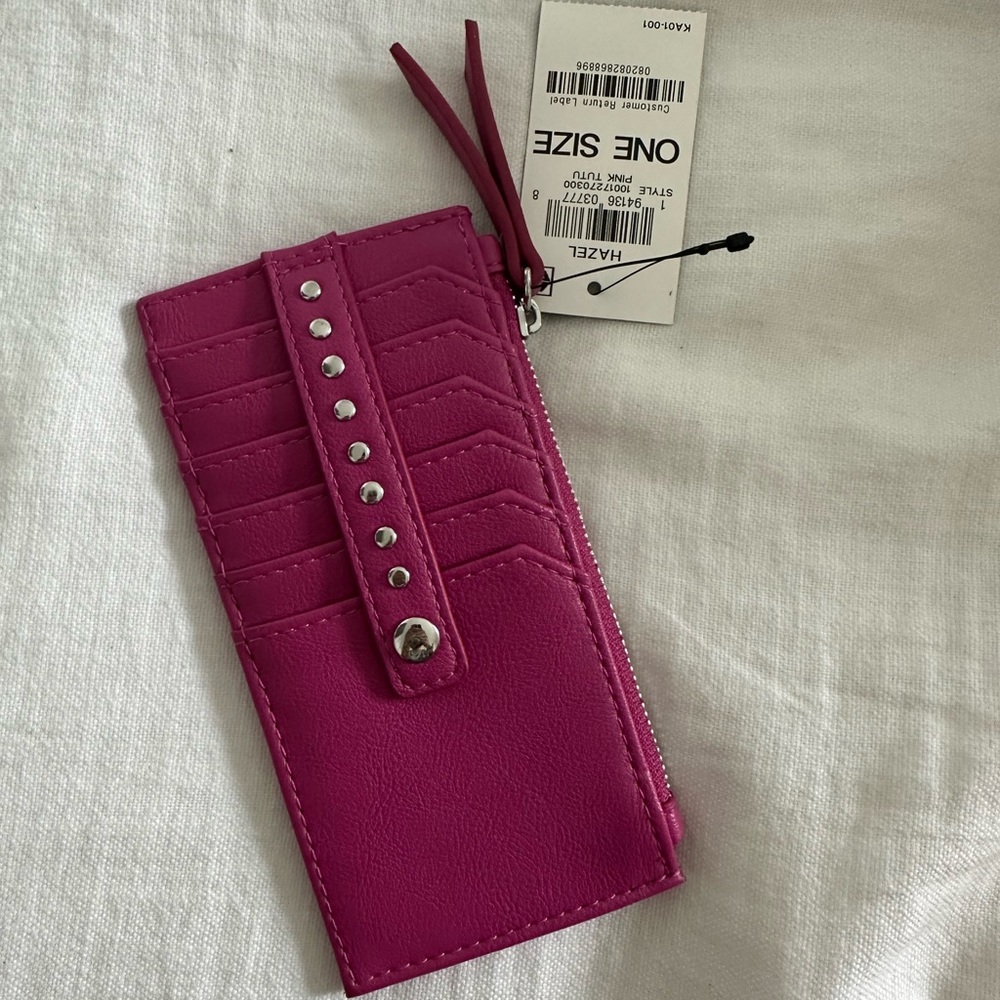 Hot pink wallet/card holder
